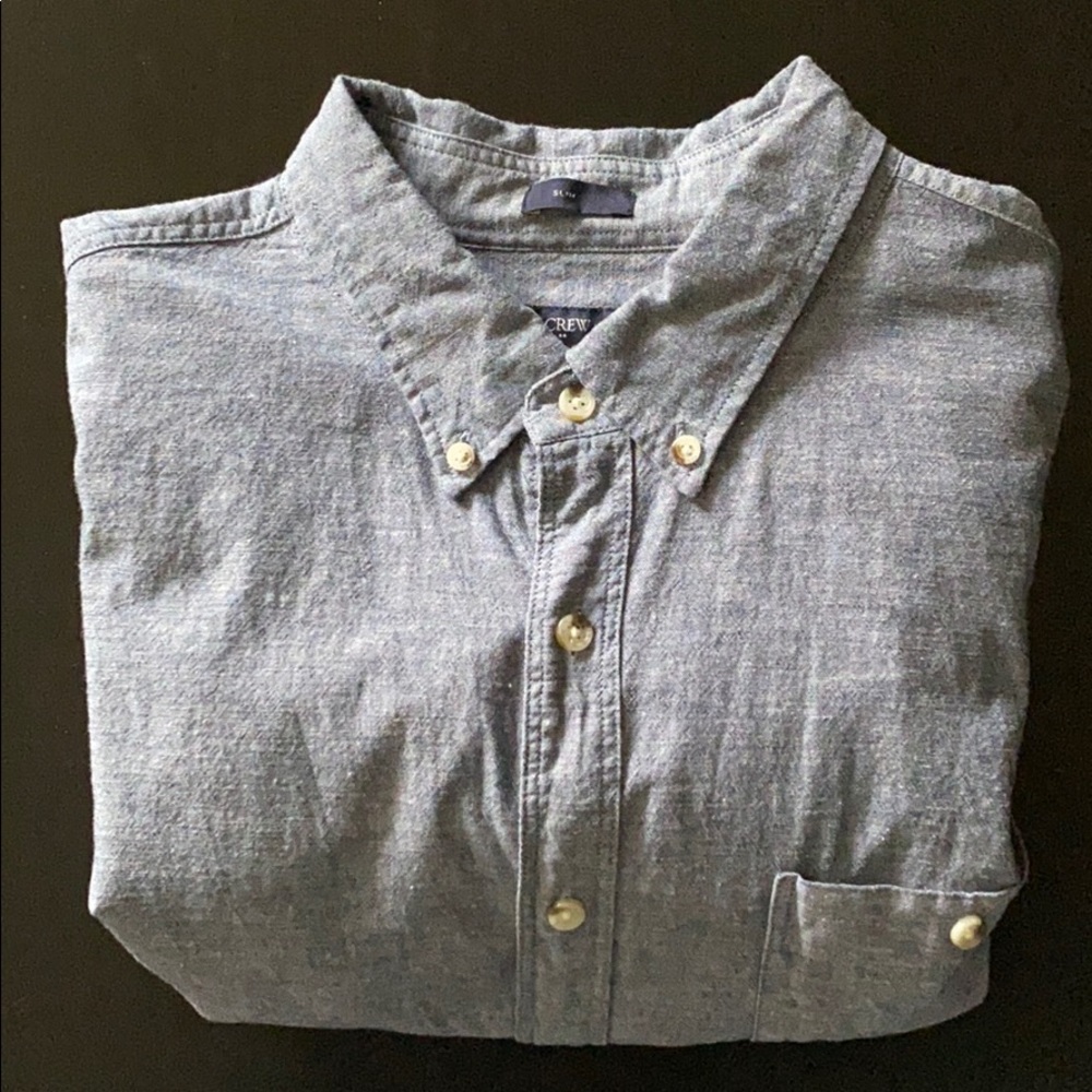 J. CREW Long Sleeve Chambray Shirt - XL